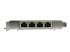 StarTech.com 4-poorts gigabit Power over Ethernet PCIe-netwerkkaart - Linkerkant