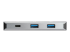 StarTech.com 4-poorts USB-C hub met Power Delivery | 10 Gbps | 3x USB-A en 1x USB-C | busvoeding | 25 cm hostkabel (HB31C3A1CB) - Voorkant