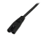 StarTech.com 2m Laptop Stroomkabel, EU Plug naar C7, 2.5A 250V, 18AWG, Laptop Vervangkabel, Printer Voedingskabel, Laptop Lader Kabel, Laptop Laadkabel, UL-Listed (PXT101NBEU) - Close-up