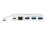Eaton Tripp Lite series 3-Port USB-C hub w/ Gigabit ethernet GbE, USB-C Charging USB Type C USB 3.1 Hub - De onderkant