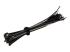 StarTech.com 6in Hook and Loop Cable Ties, 50 Pack, Black, Reusable Cable Straps, Adjustable and Flexible, Cord Organizer Tie/Wraps for Professional Cable Management - Rechte hoek