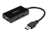 StarTech.com USB 3.0 naar Gigabit Netwerk Adapter met ingebouwde 2-Poorts USB Hub - Linkerhoek