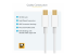 StarTech.com 1 m Mini DisplayPort Kabel Wit - Voorkant