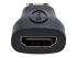 StarTech.com Mini HDMI naar HDMI Adapter, 4K High Speed HDMI Adapter, 4K 30Hz Ultra HD High Speed HDMI Adapter, HDMI 1.4, Vergulde Connectors, UHD Mini HDMI Adapter 4K, Zwart (HDACFM) - Rechterkant