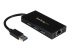 StarTech.com 3-poorts draagbare USB 3.0-hub plus Gigabit Ethernet - Rechte hoek