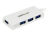 StarTech.com Draagbare 4-poorts SuperSpeed USB 3.0 hub - Rechte hoek