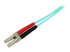 StarTech.com 10m (30ft) LC/UPC to LC/UPC OM3 Multimode Fiber Optic Cable, Full Duplex 50/125Âµm Zipcord Fiber Cable, 100G Networks, LOMMF/VCSEL, <0.3dB Low Insertion Loss - Close-up
