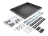 StarTech.com 1U 56cm Diepe Uitschuifbare Plank Serverrack Serverkast Zwart - Linkerhoek