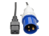 Eaton Tripp Lite Series IEC 309 to C19, Heavy-Duty Extension Cord - Close-up