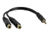 StarTech.com 15cm Stereo Splitterkabel Y-adapter - Linkerhoek