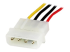 StarTech.com 30 cm Molex LP4-voedingsverlengkabel - Rechte hoek