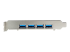StarTech.com 4-Port USB PCIe Kaart - Linkerkant