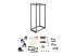 StarTech.com 42U open-frame server rack kast met 4 stijlen met instelbare diepte - Voorkant