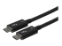 StarTech.com 2.6ft (80cm) Thunderbolt 3 Cable, 40Gbps, 100W PD, 4K/5K Video, Thunderbolt-Certified, Compatible w/ TB4/USB 3.2/DisplayPort - Close-up