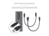 StarTech.com USB-C 10Gbps to M.2 NVMe or M.2 SATA SSD Enclosure, Tool-free M.2 PCIe/SATA NGFF SSD Enclosure, Portable Aluminum Case, USB Type-C & USB-A Host Cables, For 2230/2242/2260/2280 - Voorkant