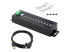 StarTech.com 10-Port Industrial USB 2.0 Hub, Rugged USB Hub w/15kV Air/8kV Contact ESD Level 4 Protection, DIN/Wall/Desk Mountable USB-A Hub, Multiport USB Hub with Locking Ports - Linkerhoek
