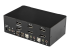 StarTech.com 2-poort Dubbele DisplayPort USB KVM-switch met Audio en USB 2.0-hub - Rug