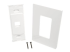 Eaton Tripp Lite Series Single-Gang 1-Port Wall Plate Keystone Cat5/Cat6 USB HDMI Dport RCA - Meerdere hoeken