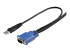 StarTech.com Ultradun USB VGA 2-in-1 KVM-kabel - Rechte hoek