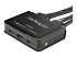 StarTech.com 2 Port HDMI KVM Switch, 4K 60Hz, Compact Dual Port UHD/Ultra HD USB Desktop KVM Switch with Integrated 4ft Cables & Audio, Bus Powered & Remote Switching, MacBook ThinkPad - Close-up