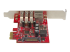 StarTech.com 3-poorts PCI Express USB 3.0-kaart + gigabit Ethernet - Rug