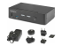 StarTech.com 2-Port DisplayPort KVM Switch, 8K 60Hz / 4K 144Hz, Single Display, DP 1.4, 2x USB 3.0 Ports, 4x USB 2.0 HID Ports, Push-Button & Hotkey Switching, TAA Compliant - Rechte hoek