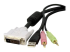 StarTech.com 4-in-1 USB Dual-Link DVI-D KVM-switch Kabel met Audio en Microfoon - Close-up