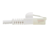 Eaton Tripp Lite Series Safe-IT Cat6a 10G Snagless Antibacterial Slim UTP Ethernet Cable (RJ45 M/M), White, 7 ft. (2.13 m) - Close-up