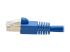 Eaton Tripp Lite Series Cat6a 10G Snagless Shielded STP Ethernet Cable (RJ45 M/M), PoE, Blue, 20 ft. (6.09 m) - Close-up