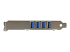 StarTech.com 4-poorts PCI Express PCIe SuperSpeed USB 3.0 controllerkaartadapter met UASP - Linkerkant