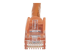 StarTech.com 100ft CAT6 Ethernet Cable, 10 Gigabit Snagless RJ45 650MHz 100W PoE Patch Cord, CAT 6 10GbE UTP Network Cable w/Strain Relief, Orange, Fluke Tested/Wiring is UL Certified/TIA - Close-up