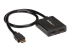 StarTech.com 4K HDMI 2-poorts videosplitter ? 1x2 HDMI splitter ? Gevoed door USB-kabel of voedingsadapter ? 4K 30 Hz - Rechte hoek
