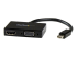 StarTech.com A/V-reisadapter: 2-in-1 Mini DisplayPort naar HDMI of VGA converter - Rechte hoek