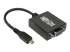 Eaton Tripp Lite Series Micro HDMI to VGA Adapter Converter with Audio Smartphone / Tablet / Ultrabook - Rechte hoek