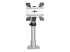 StarTech.com Desk Mount Monitor Arm, VESA or Apple iMac/Thunderbolt Display up to 14kg, Articulating Height Adjustable Single Desktop Monitor Pole Mount, Desk Clamp or Grommet, Silver - Voorkant