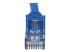 StarTech.com 100ft CAT6 Ethernet Cable, 10 Gigabit Snagless RJ45 650MHz 100W PoE Patch Cord, CAT 6 10GbE UTP Network Cable w/Strain Relief, Blue, Fluke Tested/Wiring is UL Certified/TIA - Close-up