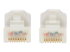 Eaton Tripp Lite Series Safe-IT Cat6a 10G Snagless Antibacterial UTP Ethernet Cable (RJ45 M/M), PoE, White, 20 ft. (6.09 m) - Close-up