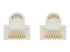 Eaton Tripp Lite Series Safe-IT Cat6a 10G Snagless Antibacterial Slim UTP Ethernet Cable (RJ45 M/M), White, 3 ft. (0.91 m) - Close-up
