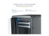 StarTech.com 18U 19" Server Rack Cabinet, 4 Post, Verstelbare Diepte (15 tot 81cm), Mobiel & Vergrendelbaar Knock Down IT Netwerk Rack op Wielen met Glazen Deur, HP ProLiant ThinkServer  (RK1836BKF) - Close-up
