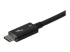 StarTech.com 2.6ft (80cm) Thunderbolt 3 Cable, 40Gbps, 100W PD, 4K/5K Video, Thunderbolt-Certified, Compatible w/ TB4/USB 3.2/DisplayPort - Close-up
