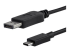 StarTech.com 3ft/1m USB C to DisplayPort 1.2 Cable 4K 60Hz, USB-C to DisplayPort Adapter Cable HBR2, USB Type-C DP Alt Mode to DP Monitor Video Cable, Compatible with Thunderbolt 3, Black - Close-up