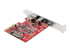 StarTech.com 2-Port 10Gbps USB-A & USB-C PCIe Card, USB 3.1 Gen 2 PCI Express Type C/A Host Controller Card Adapter, USB 3.2 Gen 2x1 PCIe Desktop Expansion Add-On Card, Windows/macOS/Linux - Bovenkant