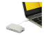StarTech.com USB C Multiport Video Adapter met HDMI, VGA, Mini DisplayPort of DVI, USB Type C Monitor Adapter naar HDMI 1.4 of mDP 1.2 (4K), VGA of DVI (1080p), Zilver Aluminium (CDPVGDVHDMDP) - Rechte hoek