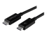 StarTech.com 50cm (1.6ft) Thunderbolt 3 Cable, 40Gbps, 100W PD, 4K/5K Video, Thunderbolt-Certified, Compatible w/ TB4/USB 3.2/DisplayPort - Rechte hoek