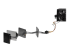 StarTech.com 4x SATA Voedingskabel Splitter Adapter - Rechte hoek