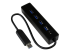 StarTech.com 4-poorts draagbare SuperSpeed USB 3.0-hub met geintegreerde kabel - Rechte hoek