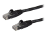 StarTech.com 100ft CAT6 Ethernet Cable, 10 Gigabit Snagless RJ45 650MHz 100W PoE Patch Cord, CAT 6 10GbE UTP Network Cable w/Strain Relief, Black, Fluke Tested/Wiring is UL Certified/TIA - Rechte hoek