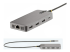 StarTech.com USB-C Triple-Monitor Multiport Adapter, Dual 4K 60Hz + 4k 30Hz HDMI & DisplayPort, 3-Port USB 10Gbps Hub, 100W Power Delivery Pass-Through, GbE, 2ft Cable, Mini Dock - Meerdere hoeken