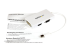 StarTech.com A/V-reisadapter: 3-in-1 Mini DisplayPort naar VGA DVI- of HDMI-converter - Linkerhoek