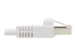Eaton Tripp Lite Series Safe-IT Cat6a 10G Snagless Antibacterial S/FTP Ethernet Cable (RJ45 M/M), PoE, White, 3 ft. (0.91 m) - Close-up